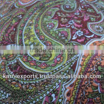 VOILE PRINTED FABRICS 100% Cotton PAISLEY PRINTS ,JAIPUR MADE INDIAN FABRICS PRINTED COTTON