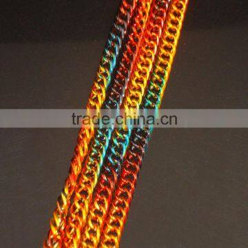 fashion rainbow color jewelry chain