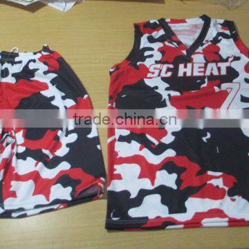 Cameo 2016 Sublimation best custom cheap reversible basketball uniforms