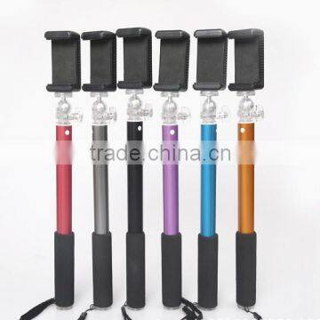 2015 HOTSALE High quality Aluminum MONOPAD Selfie stick for Iphone and camera on sale