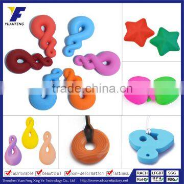 BPA Free Food Grade Custom Made Baby Silicone Teether