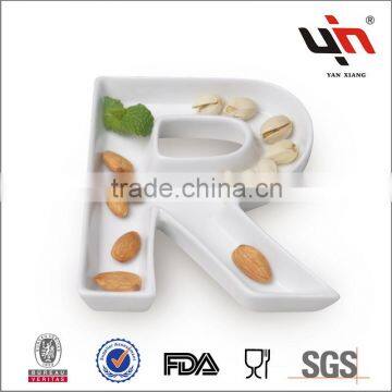 Ceramic Letter Dish R