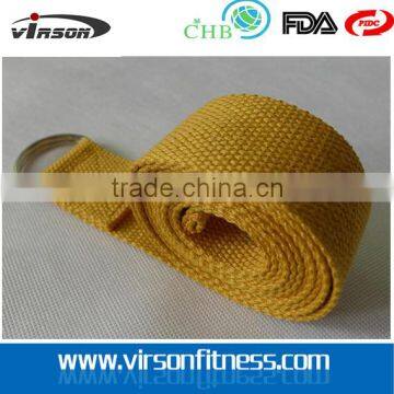 Fitness Equipment Non-toxic Cotton D Ring Yoga Strap