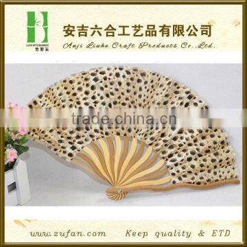 Hot Sexy Leopard Cloth Bamboo Fan