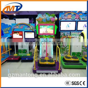 Hot sale kids coin operated game machine/ Happy Jumping kids favourite game machine for shopping center