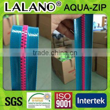 5#blue tape waterproof zipper with resin teeth