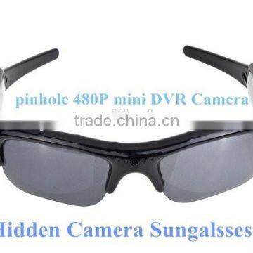 480p pinhole Sunglasses Camera mini HDDVR Hidden Camera Recorder camera glasses