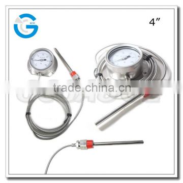 High quality 4 inch capillary oven thermometer stainless steel