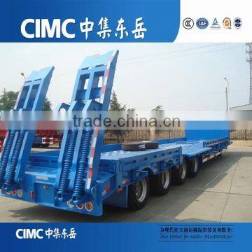 Low loader trailer for delivery excavator Equipment Transport trailers 4 axles lowboy trailer for sale