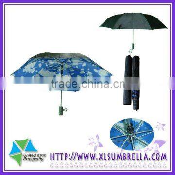 Double canopy umbrella with inner sky&cloud