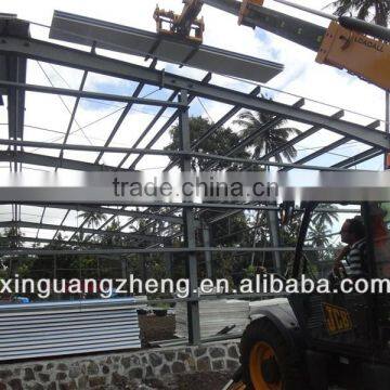 construction prefab steel frame building plant materials
