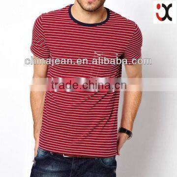 Funky Stylish Men t Shirt With Stripe Wholesale China JXT14004 Quality Choice