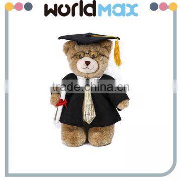 Kid Gift OEM Enterprise Plush Bear With Doctorial Hat Cartoon Toy Doll photo-2