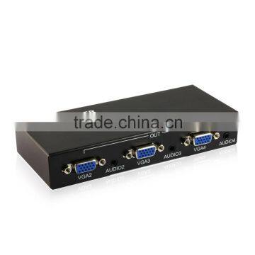 OEM ODM Supported 1x4 VGA Splitter with Audio