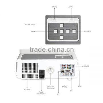 Full HD LED86+ LCD Projector 3D 160W 2800lumens LED Home Theater Projector photo-3