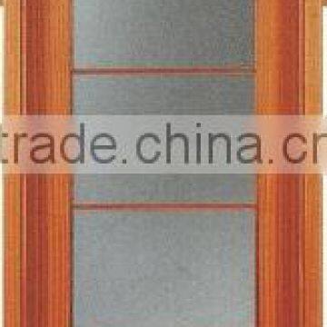 Wood Glass Single Door