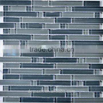 Blue Strip Gass Mix Stone Mosaic Tile bathroom wall decoratated