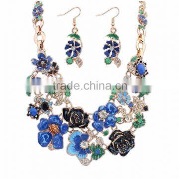 2015 Fshion statement rural amorous feelings flowers jewelry sets