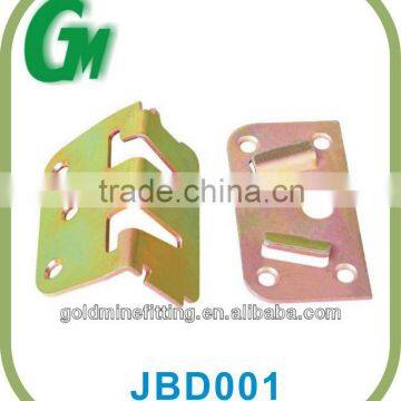 JBD001 2.0mm galvanized steel bed hinge