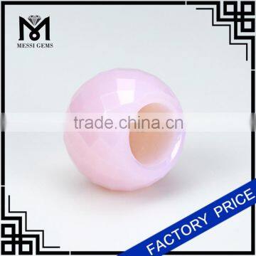 synthetic nano pink color beads for jewelry making wholesale beads