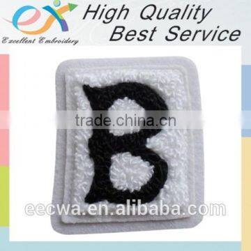 high quality felt letter chenille embroidery patch