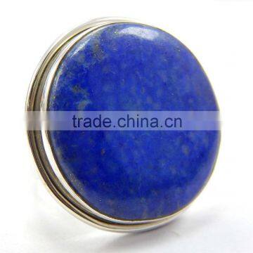 Natural lapis lazuli ring 92.5 sterling silver jewellery