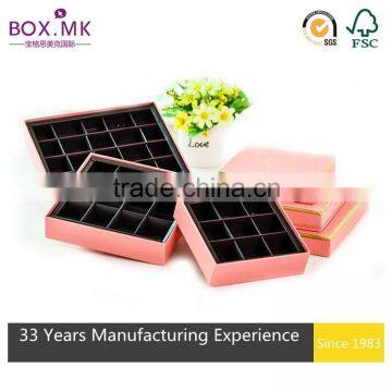 2016 Hot Sale Handmade High Quality Custom Fancy Luxury Chocolate Box With Paper Divider photo-6