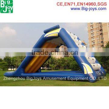 Hot Sales Popular Inflatable Floating Island / Inflatable Climbing Water Slide For Adult