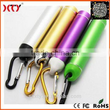 Climbing hook metal tube power bank 2600mahfor outdoor