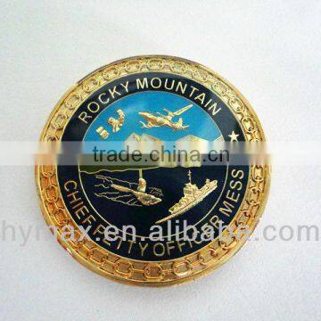 Fashion custom cutting edge coin