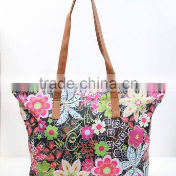 Floral Printed Shopping Bag photo-3