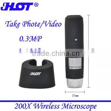 2.4G Wireless 200 8LED Digital Portable Microscope