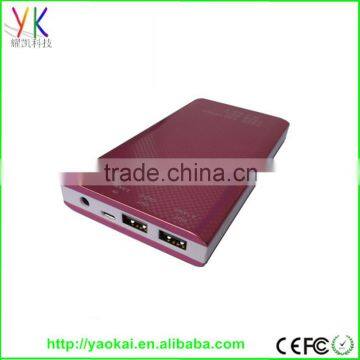 2016 quickly charge qc2.0 typ-c power bank 20000 mah with insurance