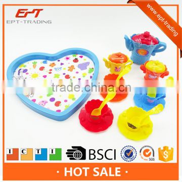 bright color plastic kitchen toys tea set