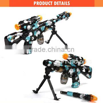 Hot Selling Kids Funny Electric Plastic Toy Gun With Light and Sound photo-3