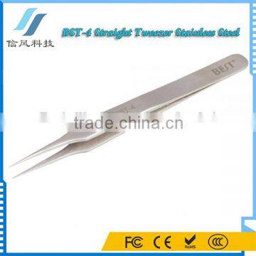 BST-4 Highly Precise Fine Point Straight Tweezer Stainless Steel photo-1