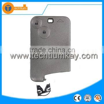 2 button remote key case shell blanks wholesale without blade and logo on the key cover card key for Renault Laguna 2