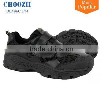 Choozii Custom Logo Manufacturers Designer Children Black Leather Mesh Sport Sneaker School Shoes for Teenage Boys