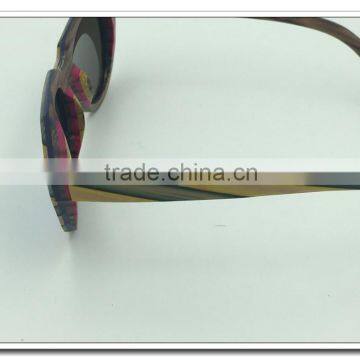 Fashion Design Bamboo Sunglasses Polarized Lenses Custom Logo Free Wooden Frame Material Wooden Sunglasses