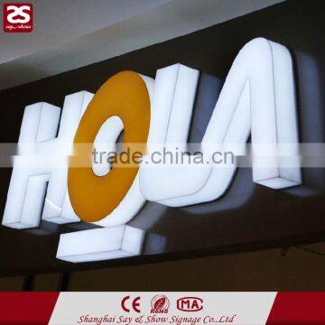 Good quality Fulllit LED illuminated 3d acryic channel letter LED shop logo