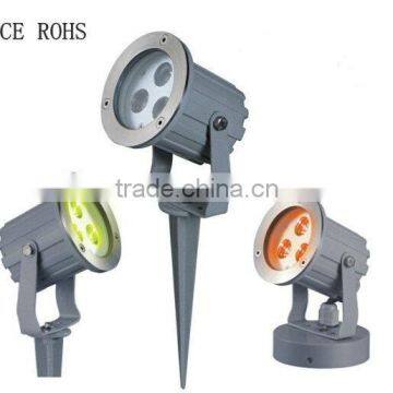 Waterproof IP65 RGB garden led light 3watt