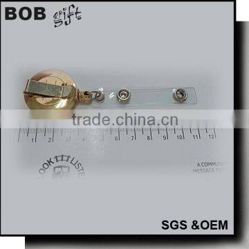 2015 hot selling metal badge holder withg gold plating