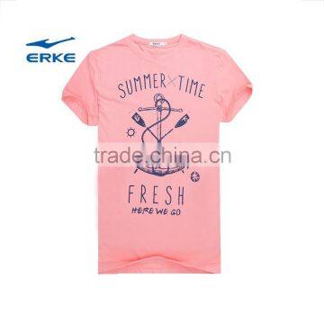 ERKE Summer Man Casual t Shirt Round Neck Cotton t Shirt for Boy Cheap t Shirt Short Sleeve t Full Cotton Wholesale/OEM photo-3