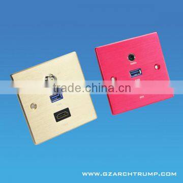 Aluminium Wall Switch Socket Brand for Conference Room