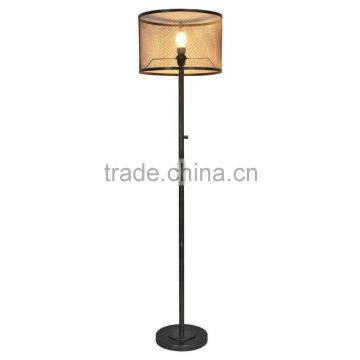 2017 hotel decorative tall standing lamp with metal net shade good for inn decor high end