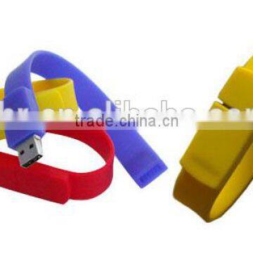 2015 Promotional and fashional silicone USB bracelet