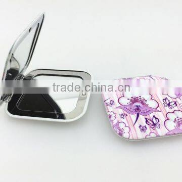 Aluminum square professional makeup mirror