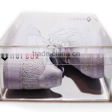 high transparent custom acrylic sneaker boxes wholesale