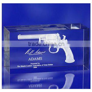 Factory Wholesale 3D Laser Engraved Crystal Cube