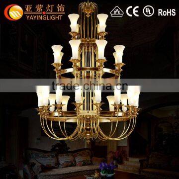 new brand fashion glass and brass chandeliers,Hot antique white fashion brass chandelier